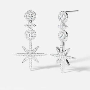 APM Monaco Pavé Météorites & Circles Drop Earrings